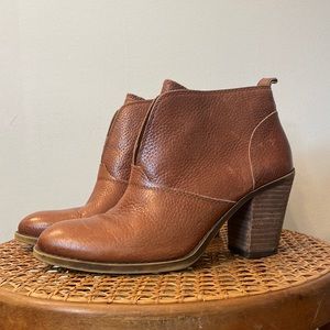 Lucky Brand Cognac slip on booties - Size 7.5